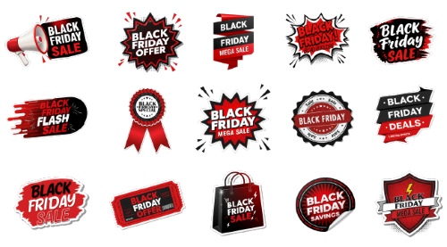 Black Friday Design Elements 25xAI