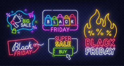 Black Friday Design Elements 25xAI