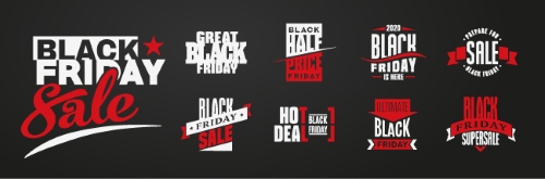 Black Friday Design Elements 25xAI