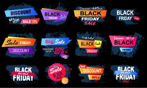 Black Friday Design Elements 25xAI