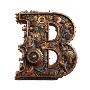 Steampunk Style Letters #1, 26xPNG Steampunk Style Letters #1, 26xPNG