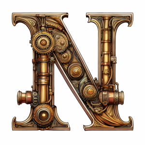 Steampunk Style Letters & Numbers #2, 39xPNG Steampunk Style Letters & Numbers #2, 39xPNG