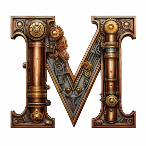 Steampunk Style Letters & Numbers #2, 39xPNG Steampunk Style Letters & Numbers #2, 39xPNG