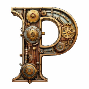 Steampunk Style Letters & Numbers #2, 39xPNG Steampunk Style Letters & Numbers #2, 39xPNG