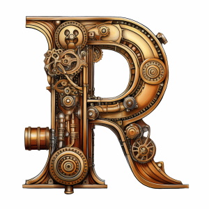 Steampunk Style Letters & Numbers #2, 39xPNG Steampunk Style Letters & Numbers #2, 39xPNG