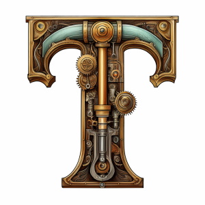 Steampunk Style Letters & Numbers #2, 39xPNG Steampunk Style Letters & Numbers #2, 39xPNG