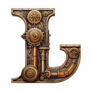 Steampunk Style Letters & Numbers #2, 39xPNG Steampunk Style Letters & Numbers #2, 39xPNG