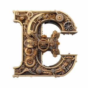 Steampunk Style Letters & Numbers #2, 39xPNG Steampunk Style Letters & Numbers #2, 39xPNG