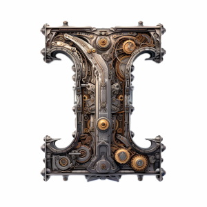 Steampunk Style Letters & Numbers #2, 39xPNG Steampunk Style Letters & Numbers #2, 39xPNG