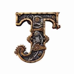 Steampunk Style Letters & Numbers #2, 39xPNG Steampunk Style Letters & Numbers #2, 39xPNG