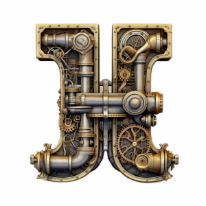 Steampunk Style Letters & Numbers #2, 39xPNG Steampunk Style Letters & Numbers #2, 39xPNG