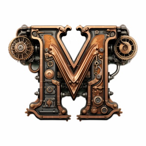 Steampunk Style Letters & Numbers #2, 39xPNG Steampunk Style Letters & Numbers #2, 39xPNG