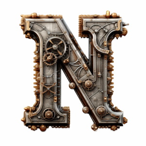 Steampunk Style Letters & Numbers #2, 39xPNG Steampunk Style Letters & Numbers #2, 39xPNG