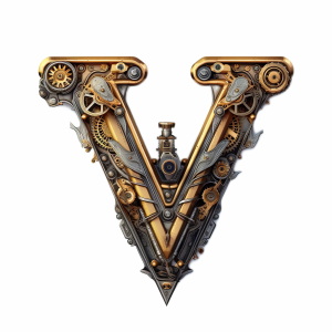 Steampunk Style Letters & Numbers #2, 39xPNG Steampunk Style Letters & Numbers #2, 39xPNG