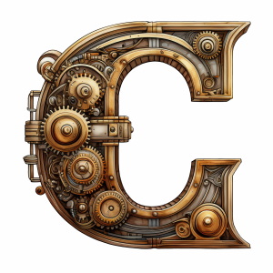 Steampunk Style Letters & Numbers #2, 39xPNG Steampunk Style Letters & Numbers #2, 39xPNG