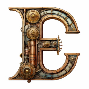 Steampunk Style Letters & Numbers #2, 39xPNG Steampunk Style Letters & Numbers #2, 39xPNG
