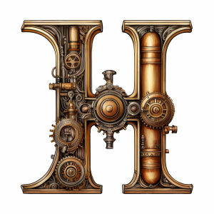 Steampunk Style Letters & Numbers #2, 39xPNG Steampunk Style Letters & Numbers #2, 39xPNG