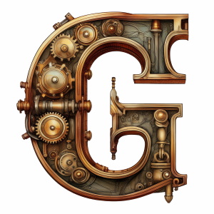 Steampunk Style Letters & Numbers #2, 39xPNG Steampunk Style Letters & Numbers #2, 39xPNG