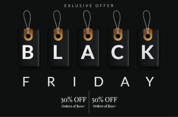 Black Friday Sale Backgrounds, Banners, Labels Collection 82xAI