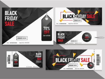 Black Friday Sale Backgrounds, Banners, Labels Collection 82xAI