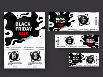 Black Friday Sale Backgrounds, Banners, Labels Collection 82xAI