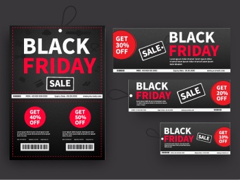 Black Friday Sale Backgrounds, Banners, Labels Collection 82xAI