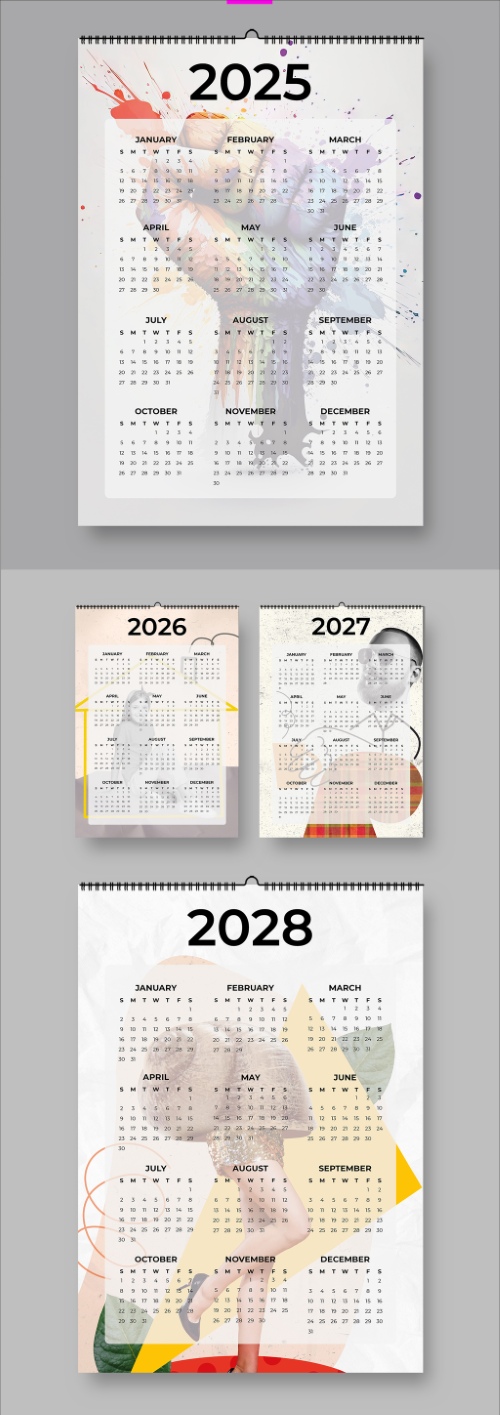 2026 InDesign Calendar Templates 51xINDD