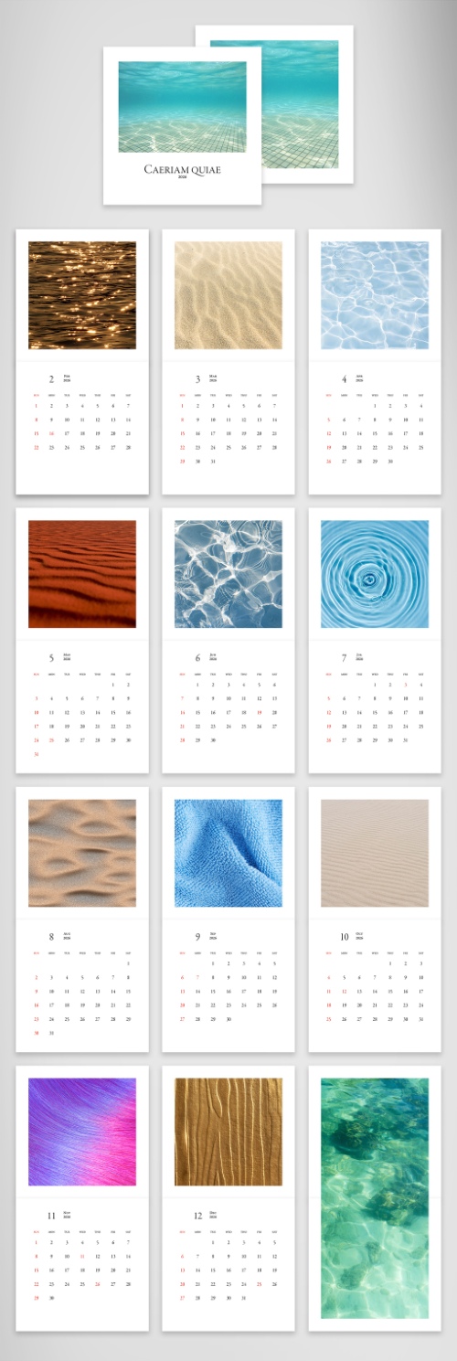 2026 InDesign Calendar Templates 51xINDD