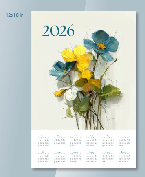 2026 InDesign Calendar Templates 51xINDD