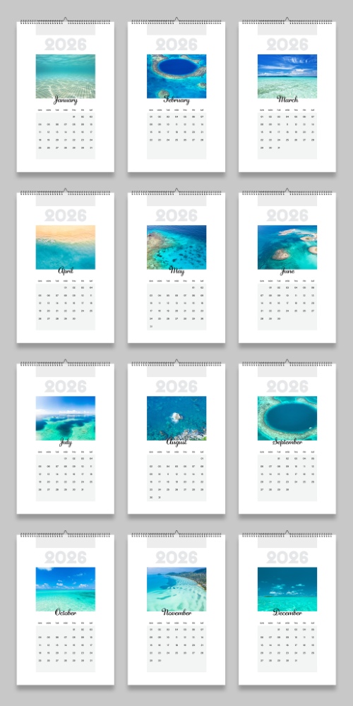 2026 InDesign Calendar Templates 51xINDD