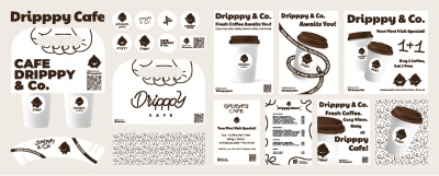 Food & Drink Identity Mock-Ups 28xAI