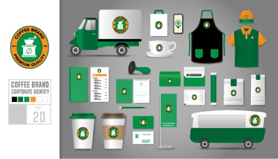 Food & Drink Identity Mock-Ups 28xAI