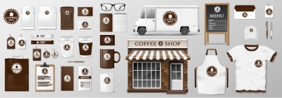 Food & Drink Identity Mock-Ups 28xAI