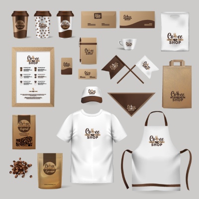 Food & Drink Identity Mock-Ups 28xAI