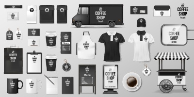 Food & Drink Identity Mock-Ups 28xAI