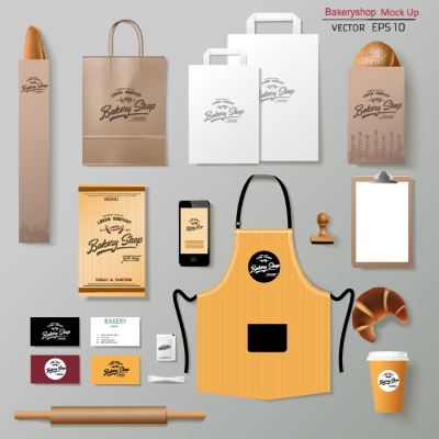 Food & Drink Identity Mock-Ups 28xAI