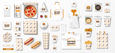 Food & Drink Identity Mock-Ups 28xAI