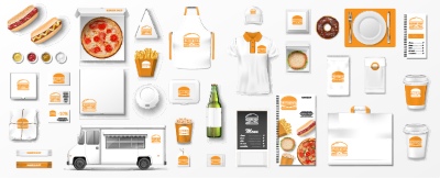 Food & Drink Identity Mock-Ups 28xAI