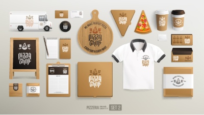 Food & Drink Identity Mock-Ups 28xAI