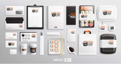 Food & Drink Identity Mock-Ups 28xAI