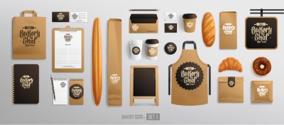 Food & Drink Identity Mock-Ups 28xAI