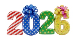 New Year 2026 Transparent Numbers 25xPNG