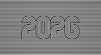 New Year 2026 Vector Numbers 25xAI