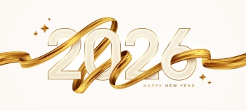 New Year 2026 Vector Numbers 25xAI