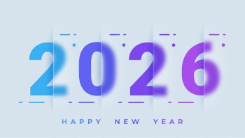 New Year 2026 Vector Numbers 25xAI