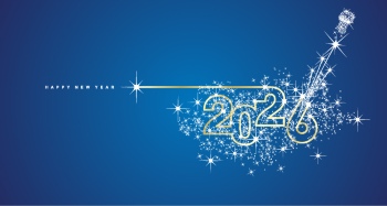 New Year 2026 Vector Numbers 25xAI
