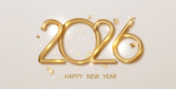 New Year 2026 Vector Numbers 25xAI