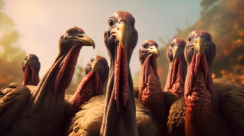 Amusing Turkeys 30xJPEG