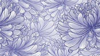 Dahlia Aster Seamless Patterns #1, 25xAI