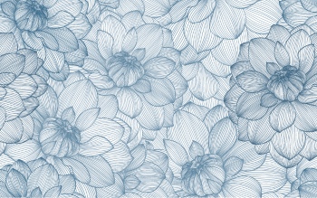 Dahlia Aster Seamless Patterns #1, 25xAI